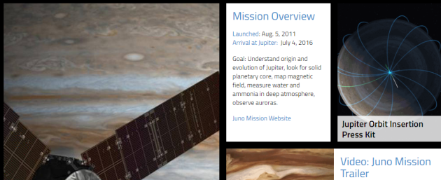 Misión de la sonda Juno en NASA