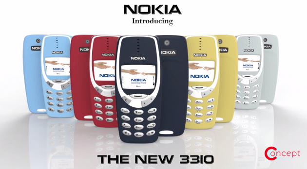 Diseño conceptual del nuevo Nokia 3310